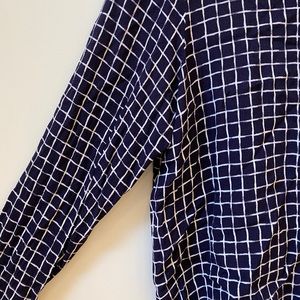 Topshop navy blouse